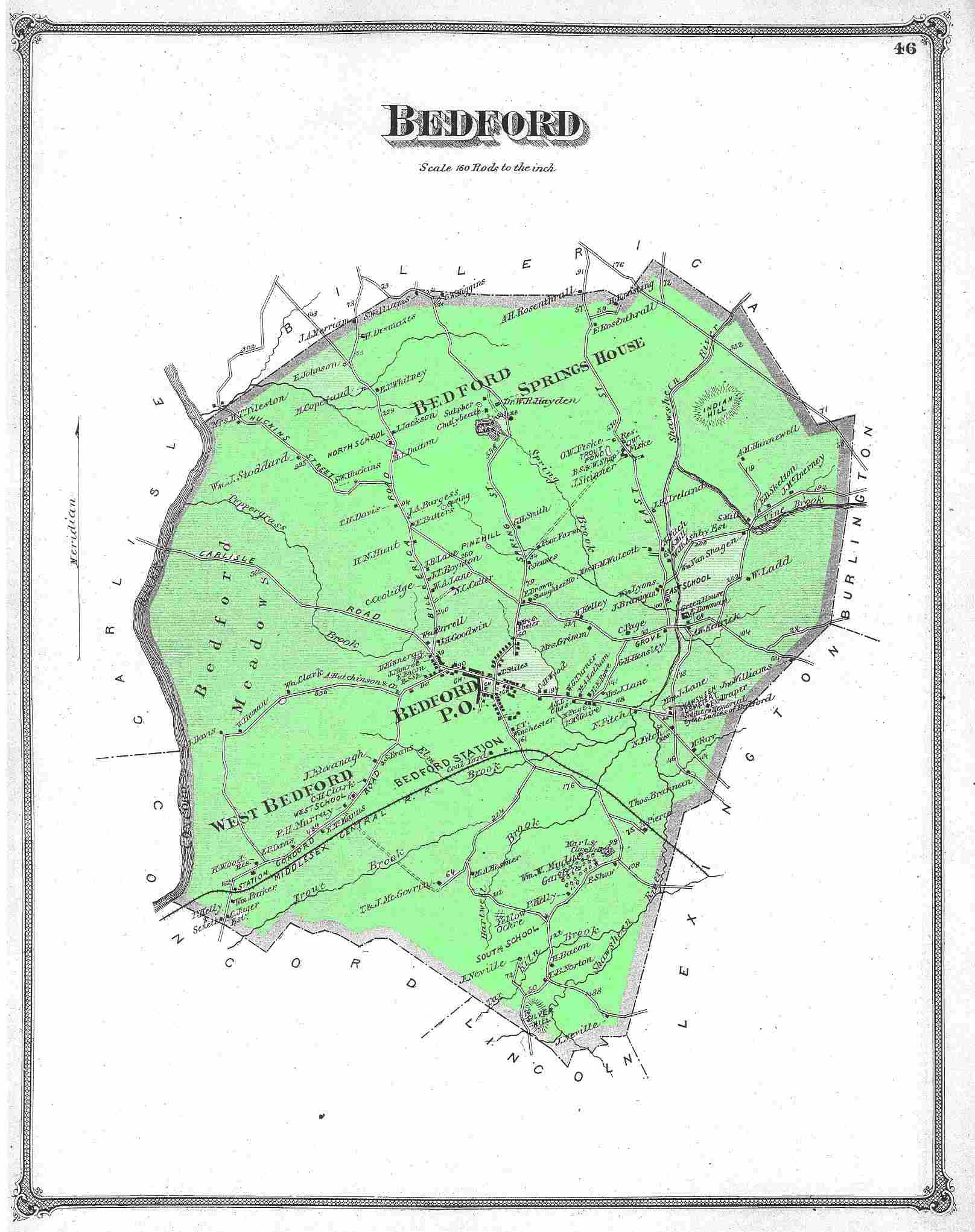 Olde Map of Bedford
